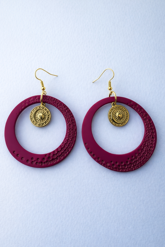 Golden Berry Hoops