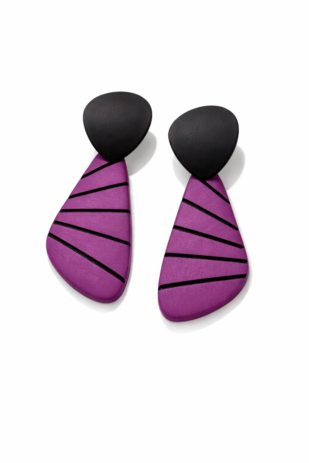 Purple Linear Drops